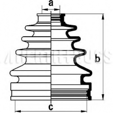 J2882011 NIPPARTS Комплект пылника, приводной вал
