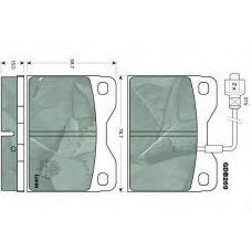 GDB269 TRW Комплект тормозных колодок, дисковый тормоз