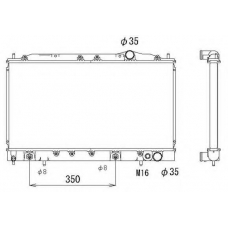 53320 NRF Радиатор, охлаждение двигателя