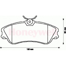571966S STOP Комплект тормозных колодок, дисковый тормоз