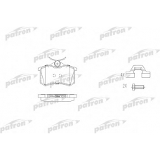 PBP541 PATRON Комплект тормозных колодок, дисковый тормоз