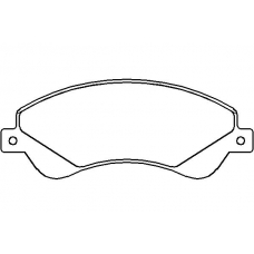 MDB2852 MINTEX Комплект тормозных колодок, дисковый тормоз