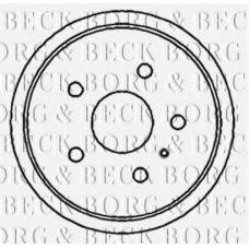 BBR7159 BORG & BECK Тормозной барабан