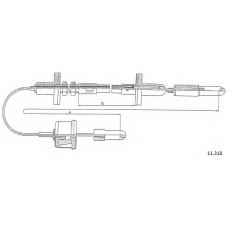 11.318 CABOR Трос, управление сцеплением