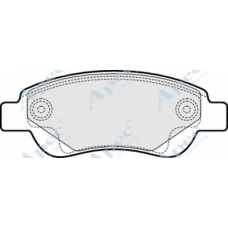 PAD1460 APEC Комплект тормозных колодок, дисковый тормоз