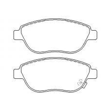 MDB2895 MINTEX Комплект тормозных колодок, дисковый тормоз