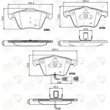 ADB11752 COMLINE Комплект тормозных колодок, дисковый тормоз