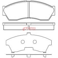 1253.00 METZGER Комплект тормозных колодок, дисковый тормоз