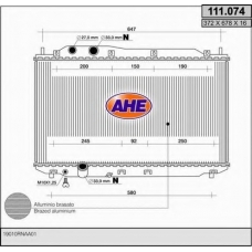 111.074 AHE Радиатор, охлаждение двигателя