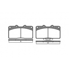 P2553.02 WOKING Комплект тормозных колодок, дисковый тормоз