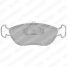 LP876 DELPHI Комплект тормозных колодок, дисковый тормоз