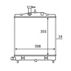 58528 NRF Радиатор, охлаждение двигателя