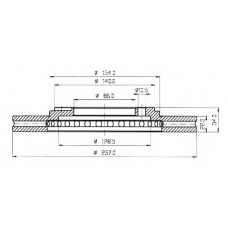BSF3955 QUINTON HAZELL Тормозной диск