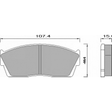 442181 ROULUNDS Комплект тормозных колодок, дисковый тормоз