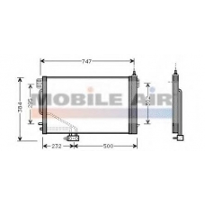 30005200 VAN WEZEL Конденсатор, кондиционер