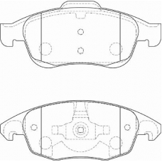 FD7296A NECTO Комплект тормозных колодок, дисковый тормоз