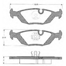 BLF789 QUINTON HAZELL Комплект тормозных колодок, дисковый тормоз