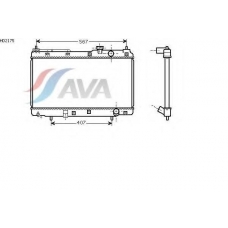 HD2175 AVA Радиатор, охлаждение двигателя