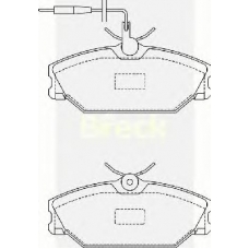 21388 00 702 10 BRECK Комплект тормозных колодок, дисковый тормоз