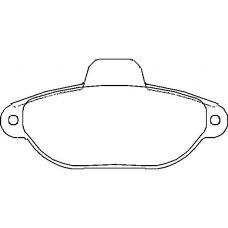 MDB2484 MINTEX Комплект тормозных колодок, дисковый тормоз