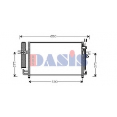 562007N AKS DASIS Конденсатор, кондиционер