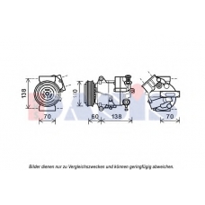 852689N AKS DASIS Компрессор, кондиционер