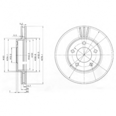 BG3792 DELPHI Тормозной диск