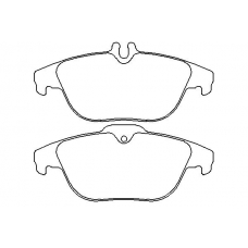 MDB2845 MINTEX Комплект тормозных колодок, дисковый тормоз