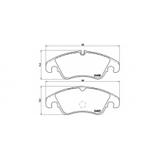 07.B314.05 BREMBO Комплект высокоэффективных тормозных колодок