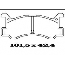 BL1002A1 FTE Комплект тормозных колодок, дисковый тормоз