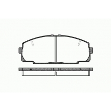 0421 20 KAWE Комплект тормозных колодок, дисковый тормоз