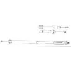 CT02166 KAWE Трос, стояночная тормозная система