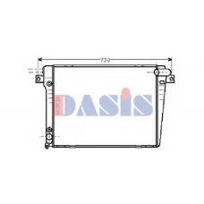 050480N AKS DASIS Радиатор, охлаждение двигателя