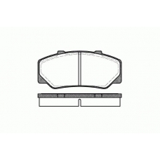 0176.00 REMSA Комплект тормозных колодок, дисковый тормоз