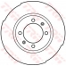 DF1668 TRW Тормозной диск