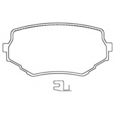 ASN-2034 AISIN Комплект тормозных колодок, дисковый тормоз