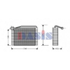 821210N AKS DASIS Испаритель, кондиционер