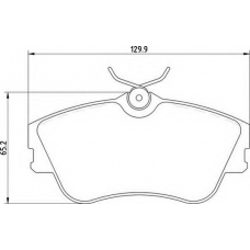 363700205140 MAGNETI MARELLI Комплект тормозных колодок, дисковый тормоз