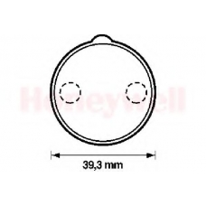 571892B BENDIX Комплект тормозных колодок, дисковый тормоз