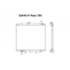 2064019 ORDONEZ Радиатор, охлаждение двигателя