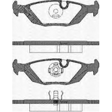 8110 65849 TRISCAN Комплект тормозных колодок, дисковый тормоз