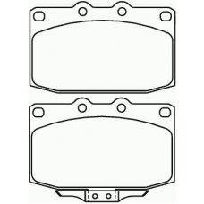 MDB1351 MINTEX Комплект тормозных колодок, дисковый тормоз