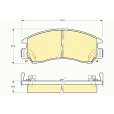 6103809 GIRLING Комплект тормозных колодок, дисковый тормоз