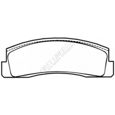 FBP1485 FIRST LINE Комплект тормозных колодок, дисковый тормоз