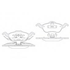 1850.0058173 KSM-KOSHIMO Комплект тормозных колодок, дисковый тормоз