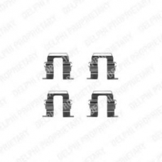 LX0256 DELPHI Комплектующие, колодки дискового тормоза