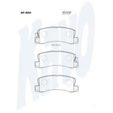 BP-9094 KAVO PARTS Комплект тормозных колодок, дисковый тормоз