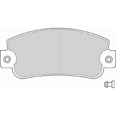 FD672A NECTO Комплект тормозных колодок, дисковый тормоз