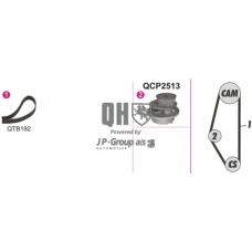 1214105719 Jp Group Водяной насос + комплект зубчатого ремня