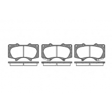 P8883.00 WOKING Комплект тормозных колодок, дисковый тормоз